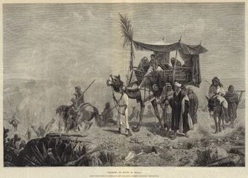 Peregrinos en ruta a La Meca